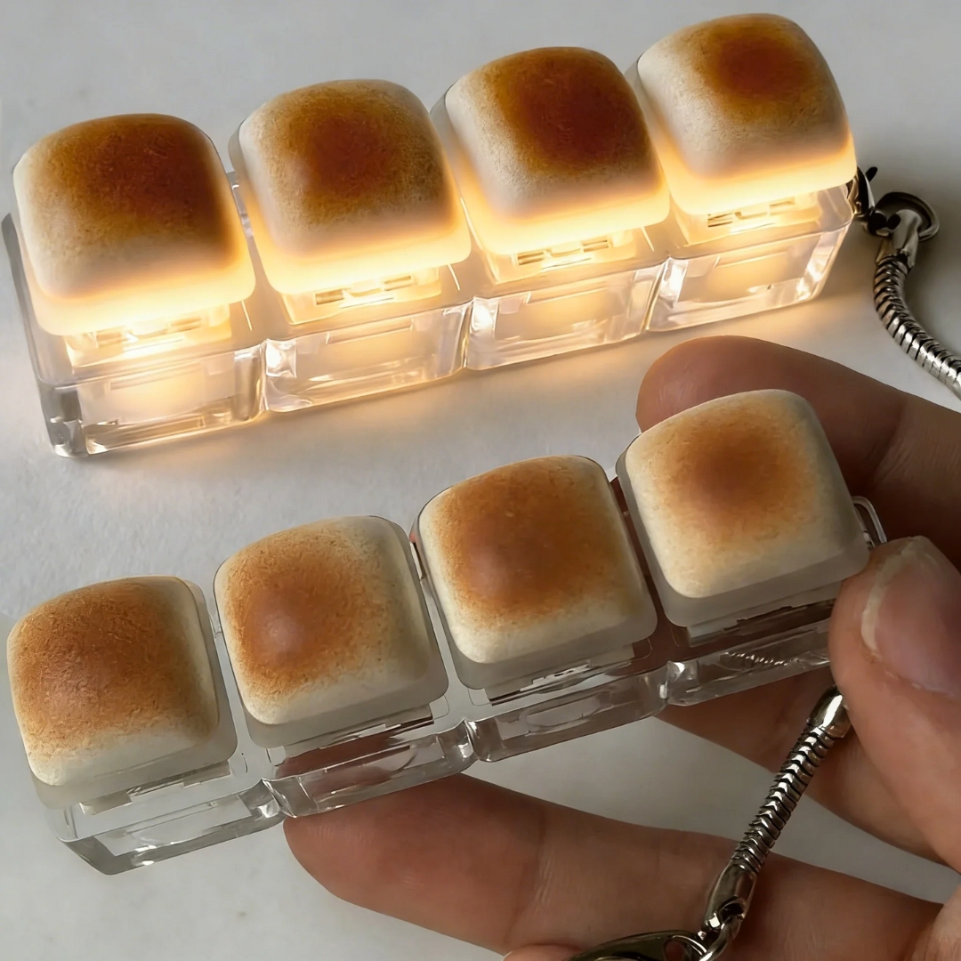 Bread Keycap Clicker Keychain – Monte Browne