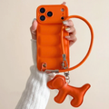 Puffer Dog Lanyard Phone Case