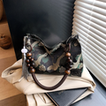 Threaded Tassel Shoulder Bag