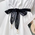 Pearl Parlour Pearl-Drop Lace Waist Sash