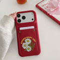 Rosavere Meadow Bloom Card Pocket Phone Case