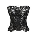 Openwork Floral Corset