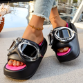 Chrome Loop Platform Sandals
