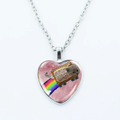 Rainbow Visitor Heart Necklace