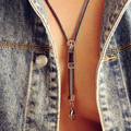 Zipper Pull Necklace