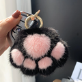 Paw Puff Keychain