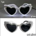 Just Married LED Heart Glasses