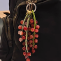 Beaded Grape Bag Charm