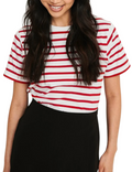 Olivia Brown Classic Stripe Essential Tee