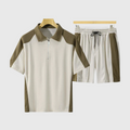 Tom Carter Baronial Zip-Up Tee & Shorts Set