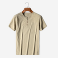 Tom Adams V-Neck Linen-Blend Tee