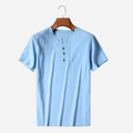 Tom Adams V-Neck Linen-Blend Tee