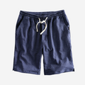 Tom Carter Linen-Blend Striped Shorts