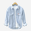 Tom Adams Cotton Striped Buttoned Shirt
