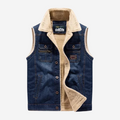 Tom Adams Fleeced Denim Vest