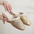 Belmont Embroidered Mules
