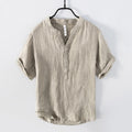 Tom Adams V-Neck Linen Shirt