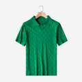 Knitted Checker Polo