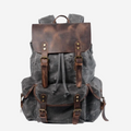 The Wild Wolf - Canvas Leather Backpack