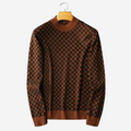 Knitted Plaid Sweater