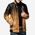 Duke Carter Graffiti Leather Jacket