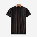 Tom Carter Striped Knitted Polo